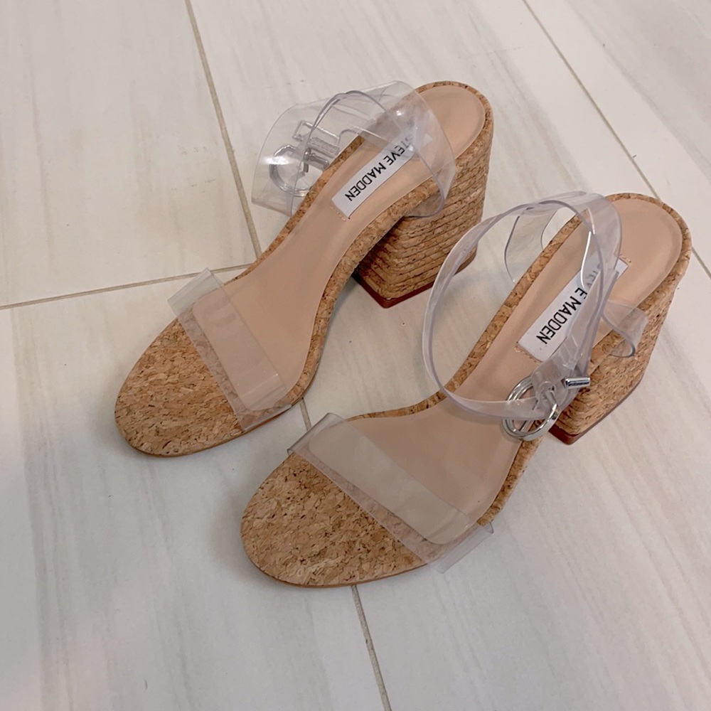 Steve Madden Cork heel shoes